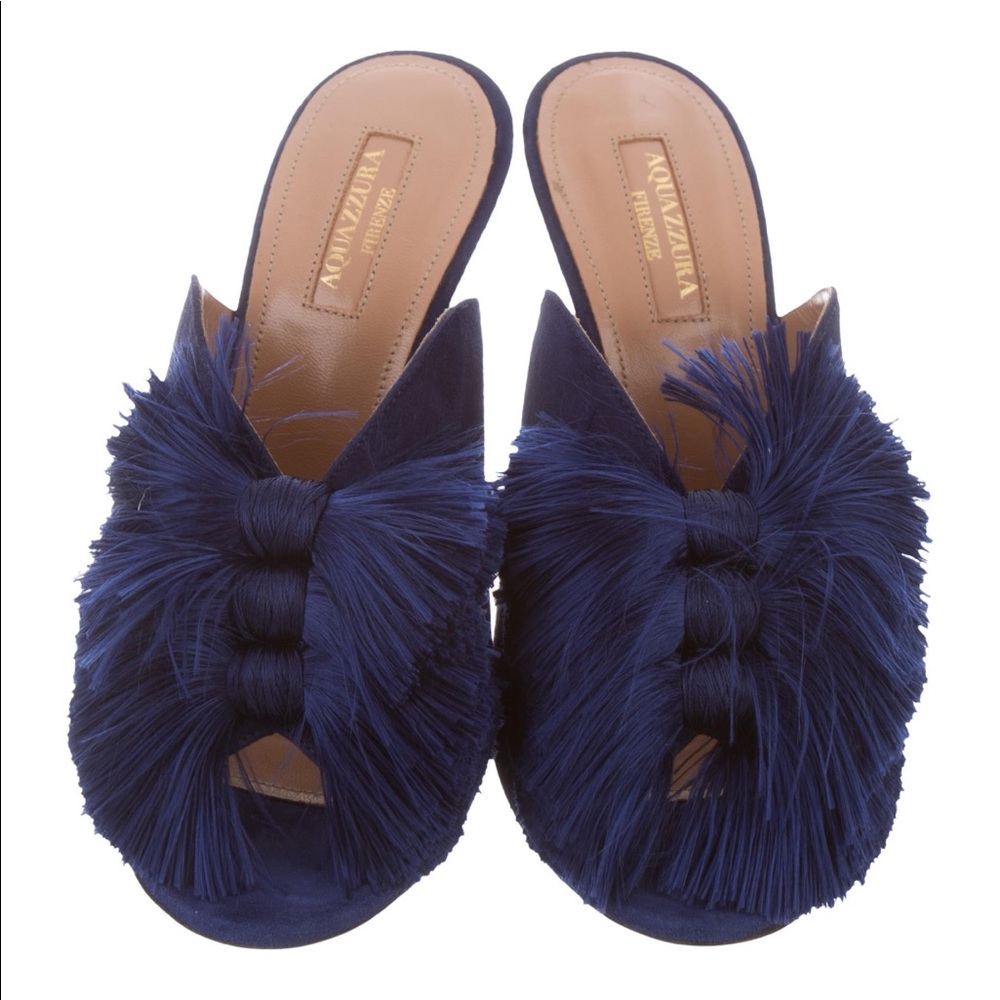 Brand new aquazzura mules